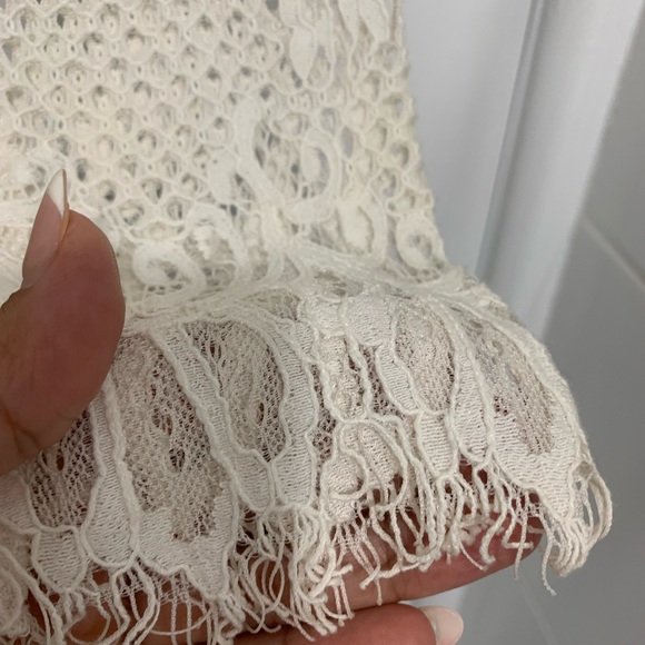 SHEIKE White Romance Lace Long Sleeve Onesie Romper Playsuit - Picture 10 of 14